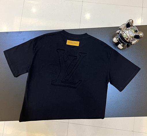 ルイヴィトン Lvバックパッチ刺繍半袖Tシャツ
