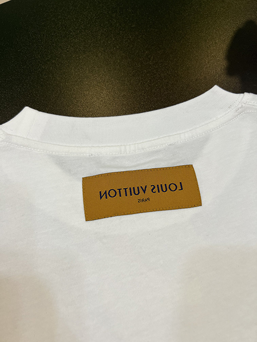 ルイヴィトン フロントレザー半袖Tシャツ