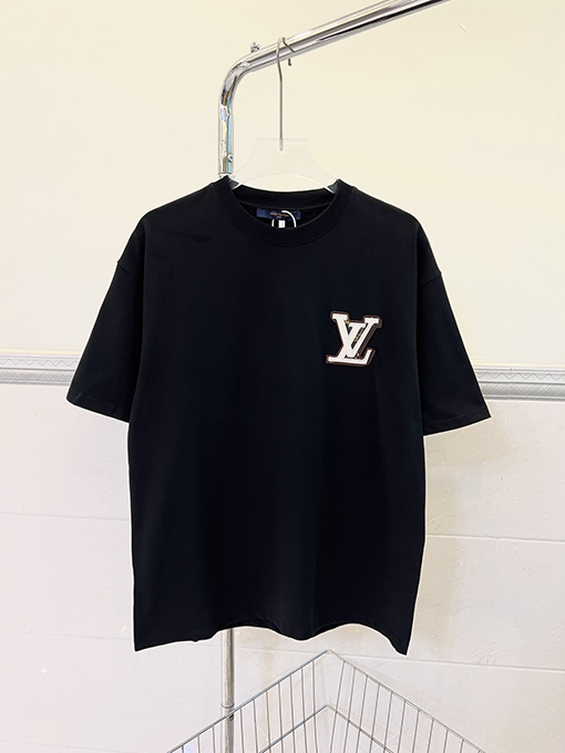 ルイヴィトン コットンレザー半袖Tシャツ