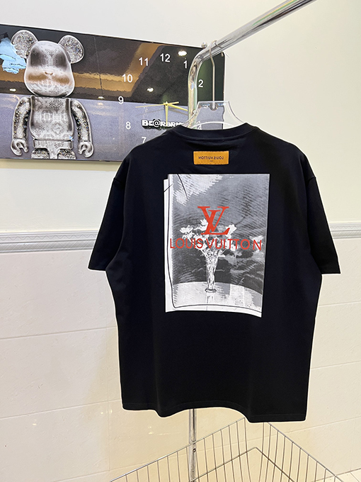 ルイヴィトン 限定LVフロントバックプリント半袖Tシャツ