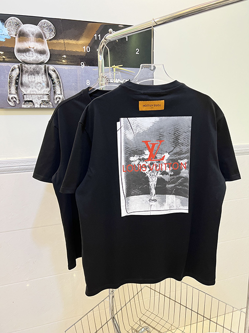ルイヴィトン 限定LVフロントバックプリント半袖Tシャツ