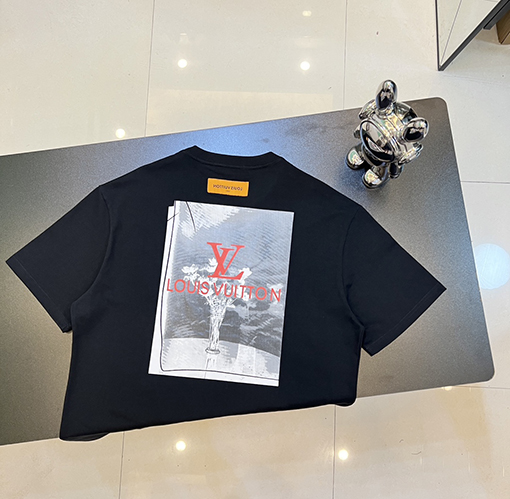 ルイヴィトン 限定LVフロントバックプリント半袖Tシャツ