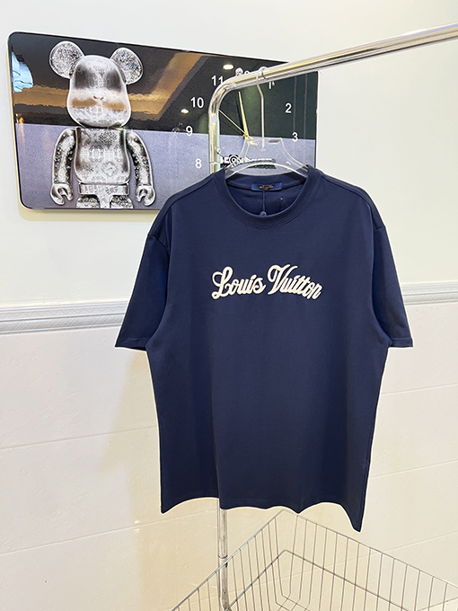 ルイヴィトン サイン刺繍文字半袖tシャツ