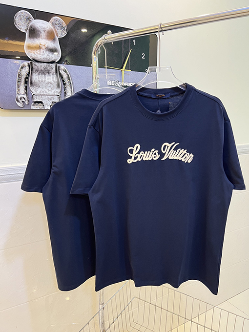 ルイヴィトン サイン刺繍文字半袖tシャツ