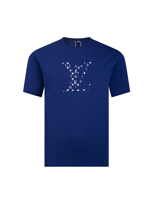 ルイヴィトン クラシックなロゴロゴプリント半袖Tシャツ