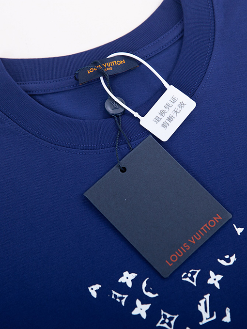ルイヴィトン クラシックなロゴロゴプリント半袖Tシャツ
