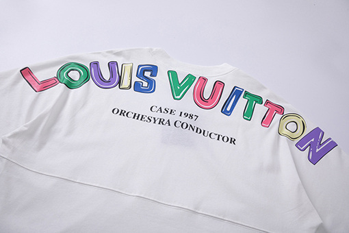 ルイヴィトン 新しいプリントTシャツ半袖Tシャツ