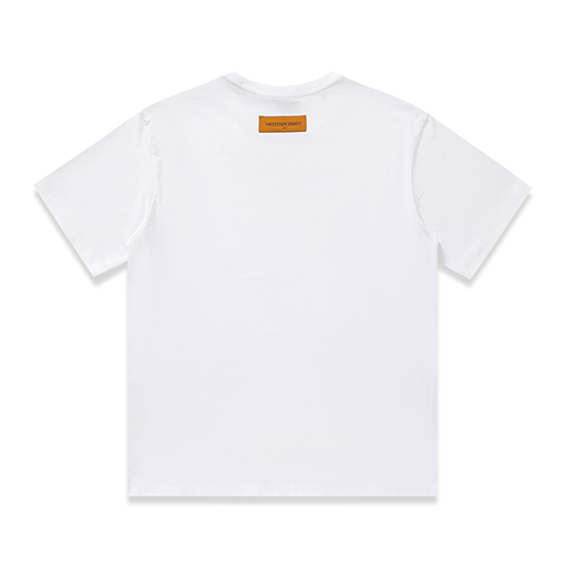 ルイヴィトン オフセット印刷された新しいラウンドネック半袖Tシャツ