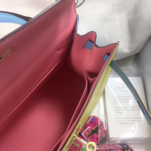 エルメス ケリー25 cmフルハンドステッチ輸入ヤギ革バッグ