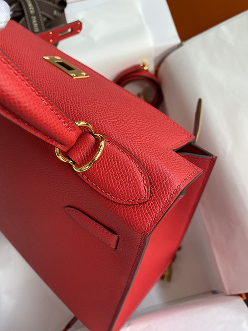 エルメス  ケリー28 cmファッション国旗レッドバッグ