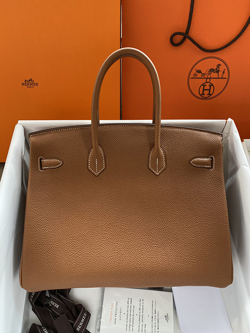 エルメス バーキン35 cm牛革トートバッグ