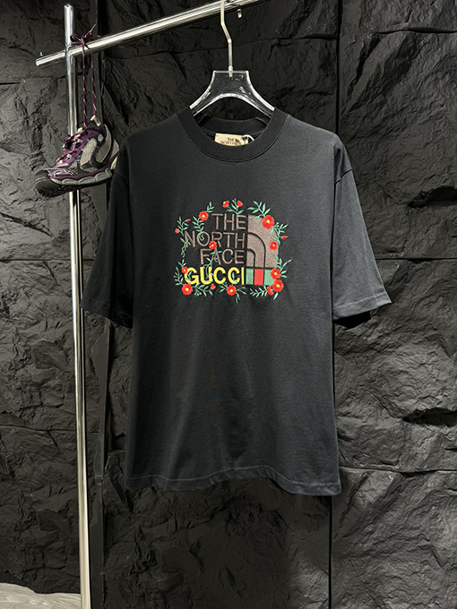 グッチ  GUCC X North Face北面コラボ半袖シャツ