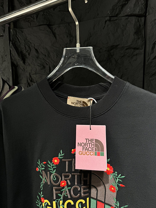 グッチ  GUCC X North Face北面コラボ半袖シャツ