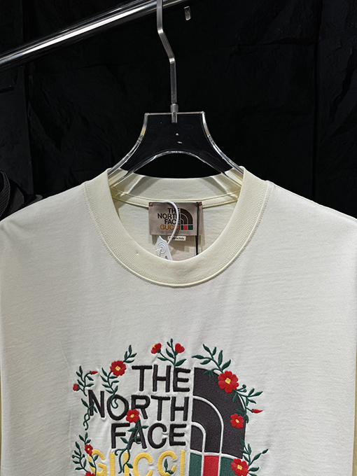 グッチ  GUCC X North Face北面コラボ半袖シャツ