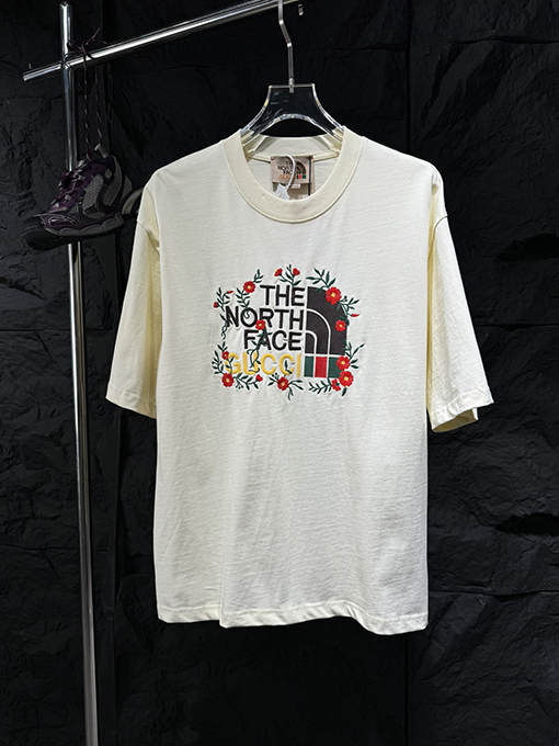 グッチ  GUCC X North Face北面コラボ半袖シャツ