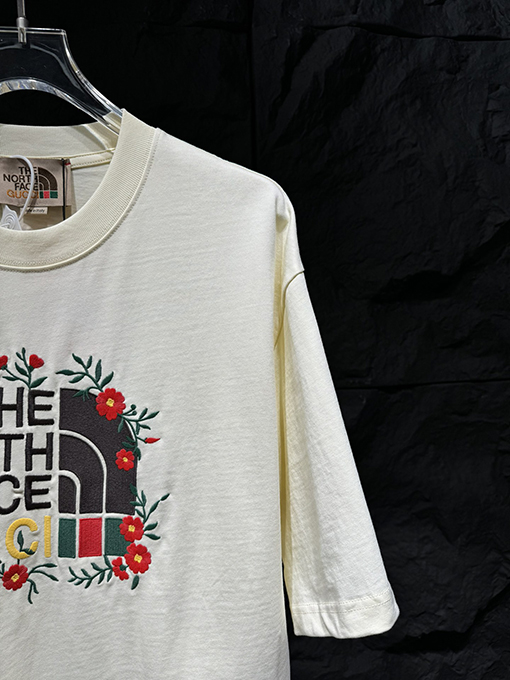 グッチ  GUCC X North Face北面コラボ半袖シャツ