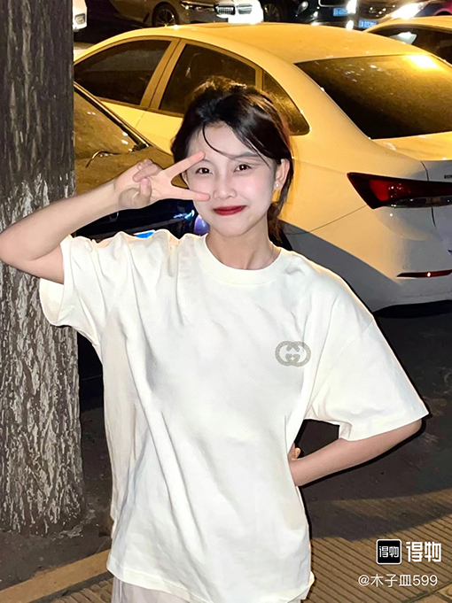 グッチ  ダブルGロゴ半袖Tシャツ