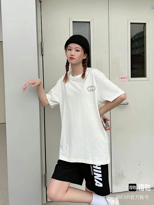 グッチ  ダブルGロゴ半袖Tシャツ