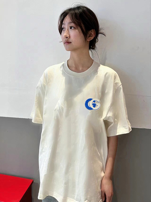グッチ  刺繍アルファベットロゴ男女同款半袖tシャツ