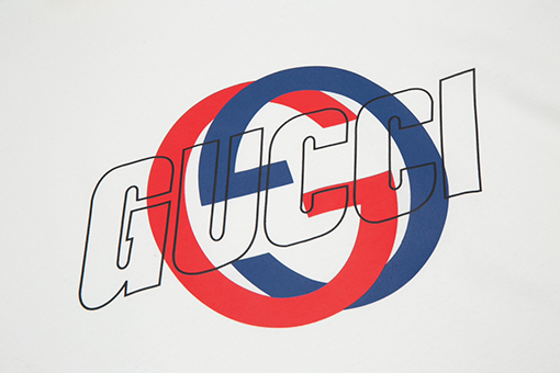 グッチ  ダブルGレタープリント半袖Tシャツ