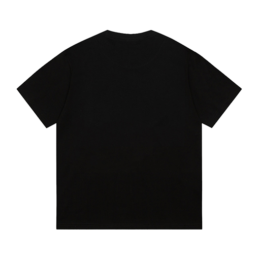 プラダ 胸のプリントデザイン三角マーク半袖Tシャツ