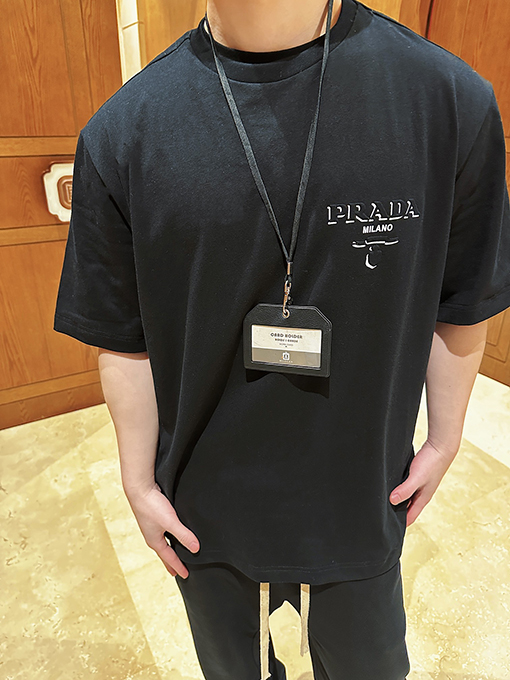 プラダ  ファッションロゴプレス半袖シャツ