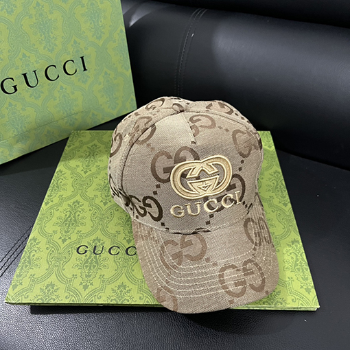 グッチ ファッションプリント帽子