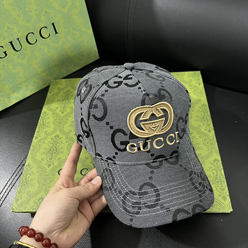 グッチ ファッションプリント帽子