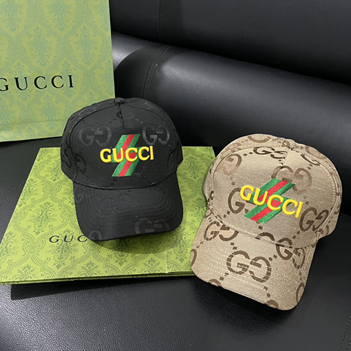 グッチ  ダブルGアルファベットデザインファッション帽子