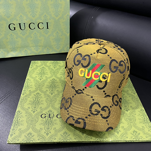 グッチ  ダブルGアルファベットデザインファッション帽子