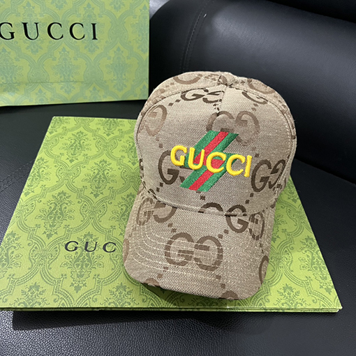 グッチ  ダブルGアルファベットデザインファッション帽子