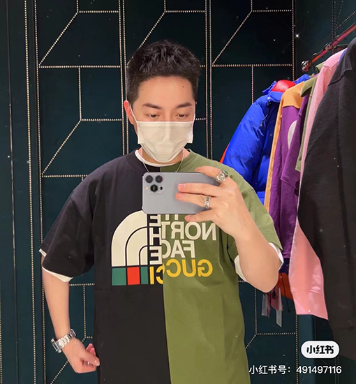 THE NORTH FACE TNF X GUCCI ブラックキャットTシャツ