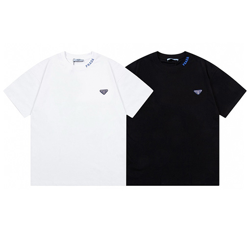 プラダ カスタム三角皮章半袖Tシャツ