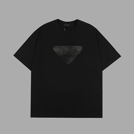プラダコピー エンボス炒め塩馬溜半袖Tシャツ