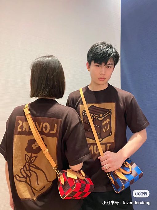 ルイヴィトン クルーネック半袖ニットTシャツ