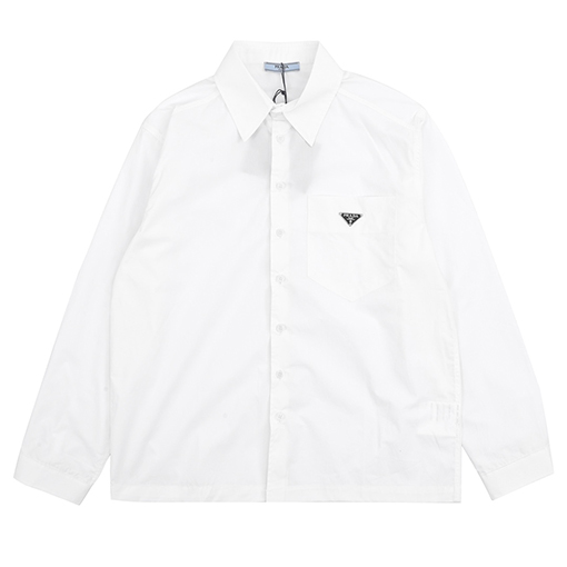 プラダコピー PRADA三角ロゴプレート おしゃれ シャツ