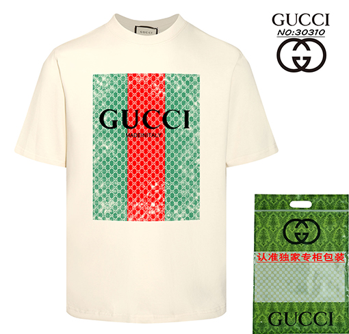 グッチ ダブルGロゴクルーネック半袖Tシャツ