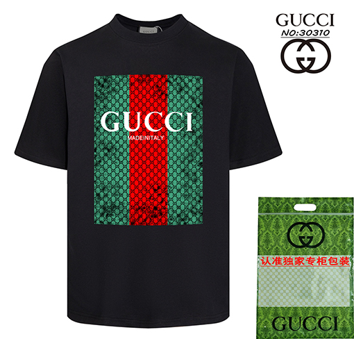 グッチ ダブルGロゴクルーネック半袖Tシャツ