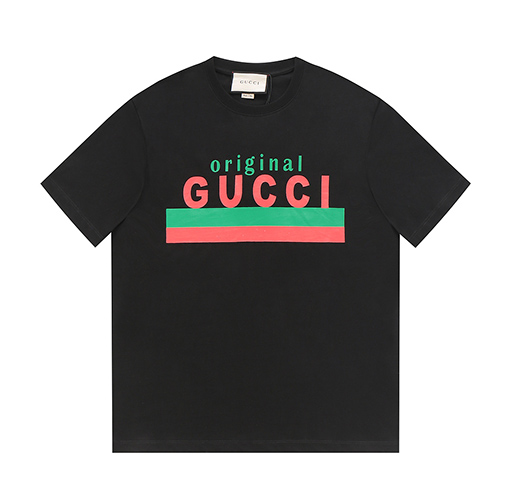 グッチ  クラシックなオリジナルプリント半袖シャツ