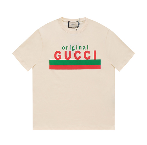 グッチ  クラシックなオリジナルプリント半袖シャツ