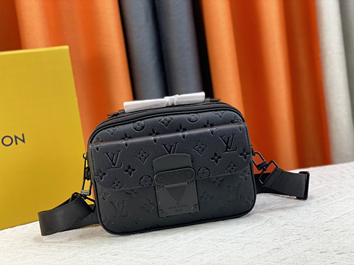 ルイヴィトン   Georges Vuitton S Lockメッセンジャーバッグの新しいロックバックル M58489 M45806