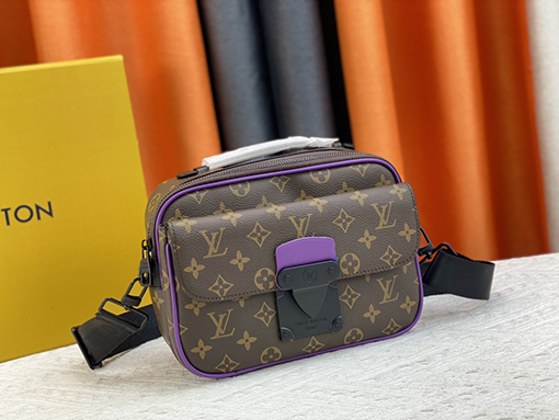 ルイヴィトン   Georges Vuitton S Lockメッセンジャーバッグの新しいロックバックル M58489 M45806