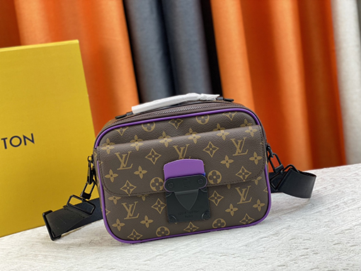 ルイヴィトン   Georges Vuitton S Lockメッセンジャーバッグの新しいロックバックル M58489 M45806