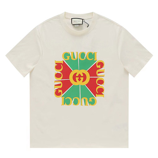 グッチ  アルファベット半袖Tシャツ