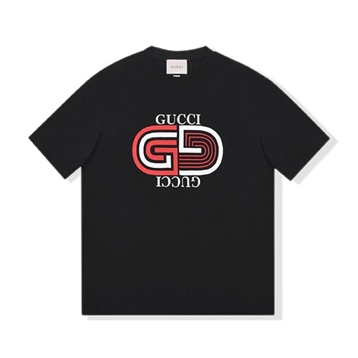 グッチ   プリントロゴ半袖Tシャツ