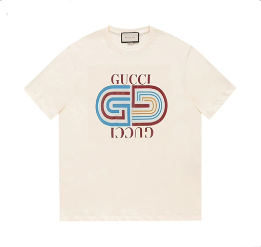 グッチ   プリントロゴ半袖Tシャツ