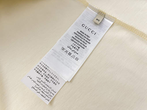 グッチ   プリントロゴ半袖Tシャツ