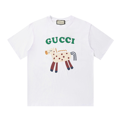 グッチ  子羊プリント半袖Tシャツ