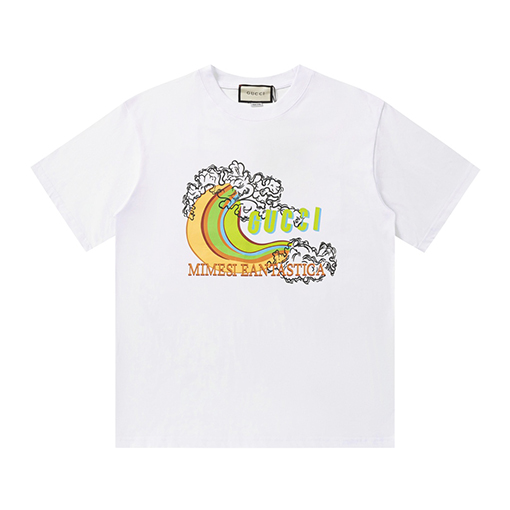 グッチ  波プリント半袖Tシャツ
