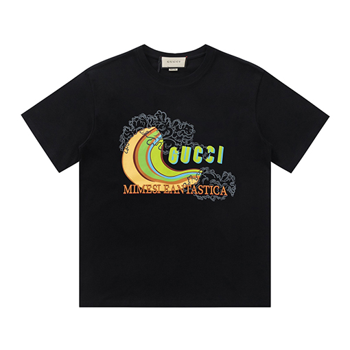 グッチ  波プリント半袖Tシャツ